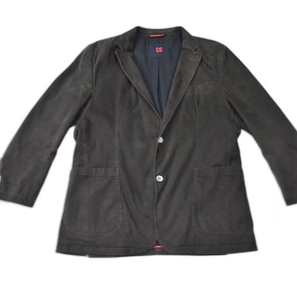 Club of Gents Dark Brown Cotton Casual Blazer Jacket Men’s Size Large - Picture 1 of 16